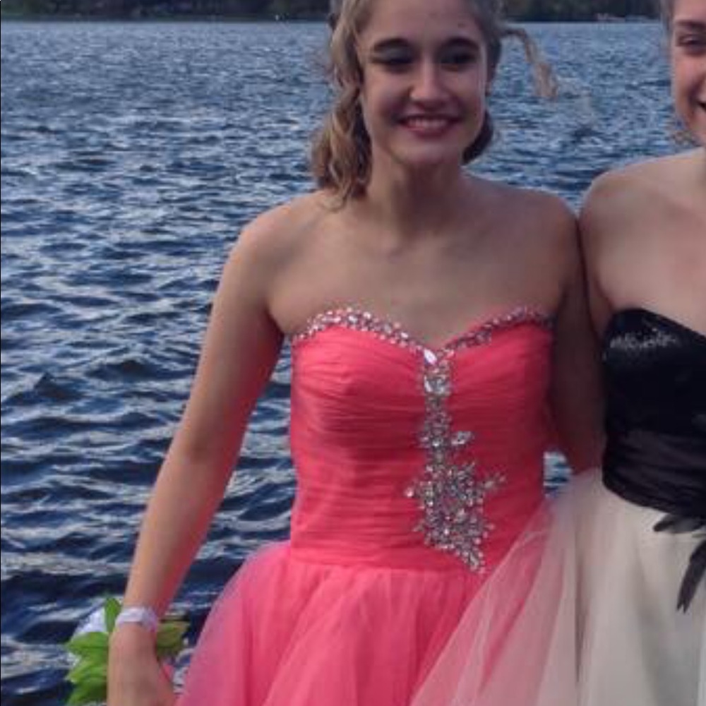 Pink short homecoming dress